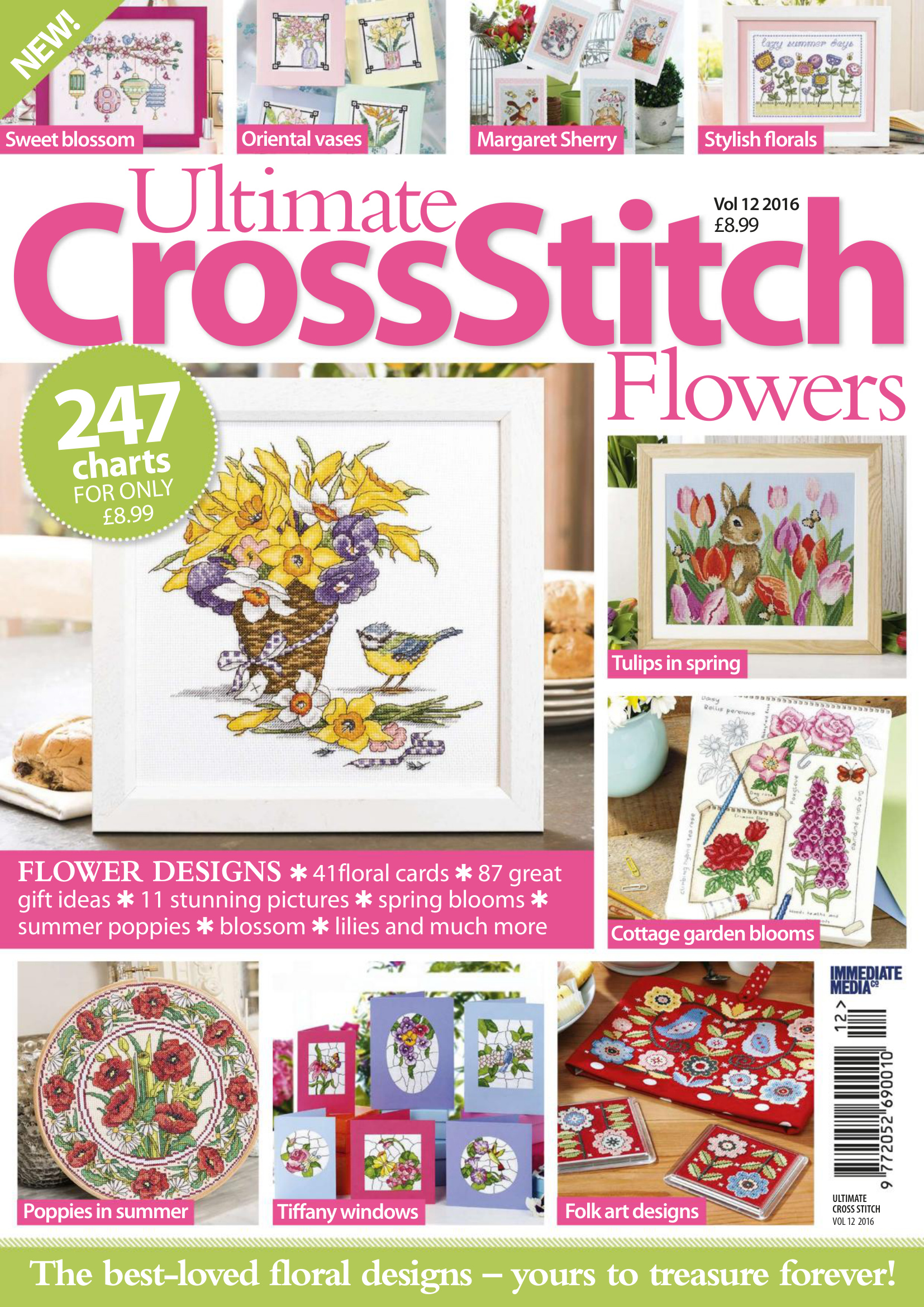 Ultimate Cross Stitch Flowers - Volume 12, 2016